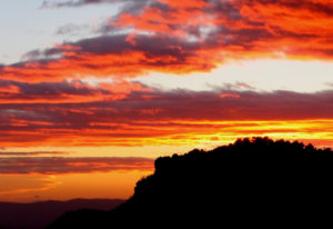 Spain writing retreat Avenc sunset