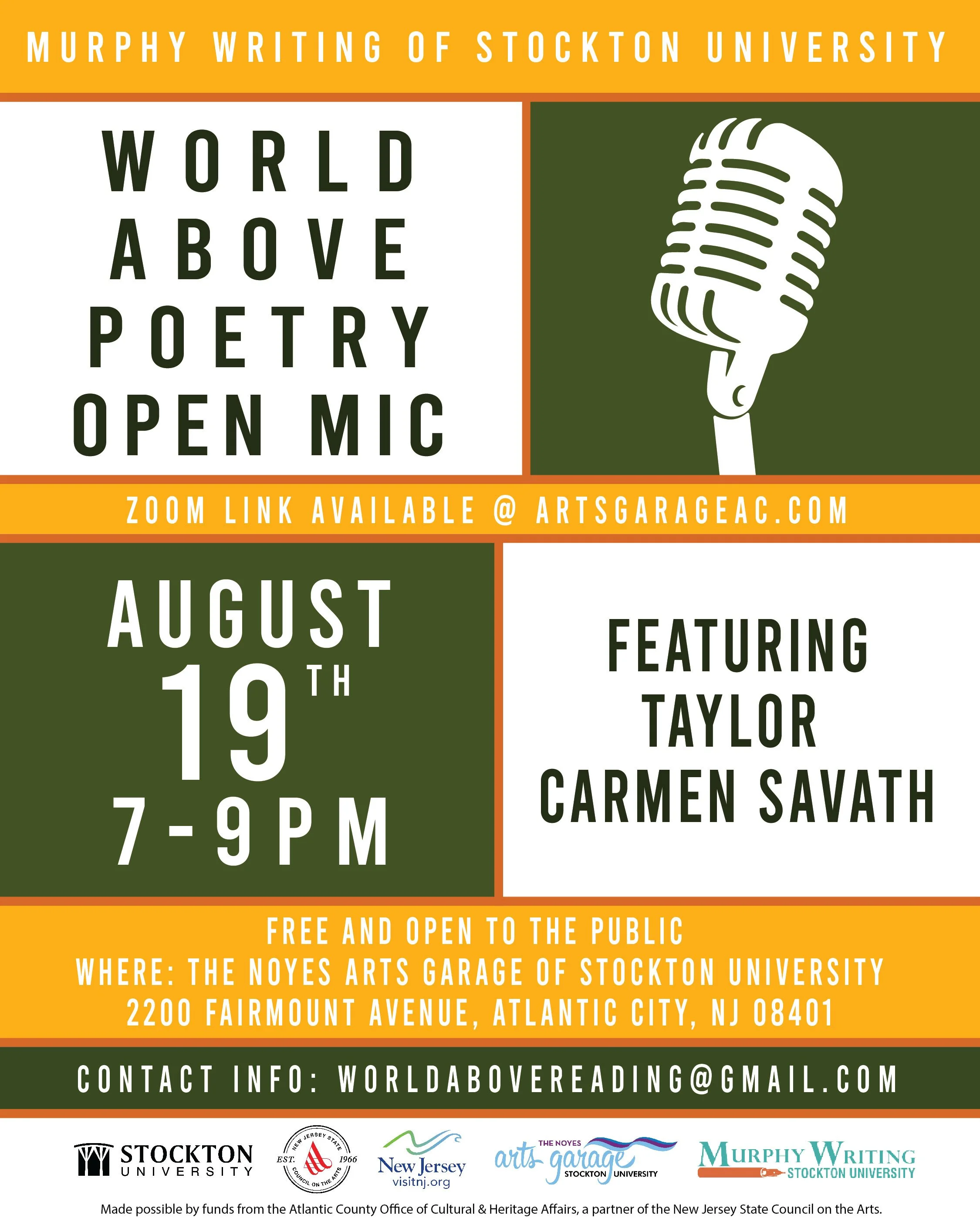 World Above August 2026 flyer